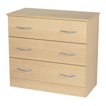 Stratford 3 Drawer Chest in Light Oak