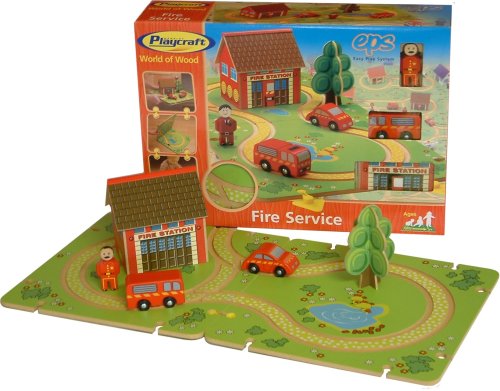 Wembley Playcraft Ltd Wembley Playcraft World of Wood - Fire Service Set