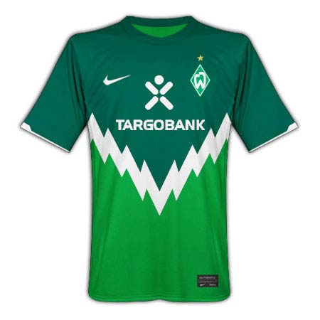 Werder Bremen Nike 2010-11 Werder Bremen Nike Home Football Shirt