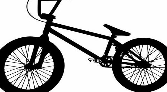 wesellwallart  Bmx Bike Boys Bedroom Wall Art Decal Vinyl Sticker 4Sizes - Black - Large