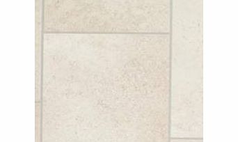 West Derby Carpets Beige Tile Effect Vinyl Flooring- Kitchen Vinyl Floors-2 metres wide choose your own length in 0.50cm