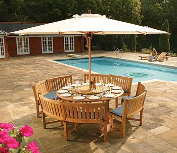 Westminster Teak Riviera 4m Round Parasol