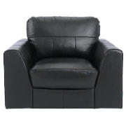 Leather Armchair, Black