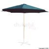 Cream Aluminium Parasol With Crank 3Mtr