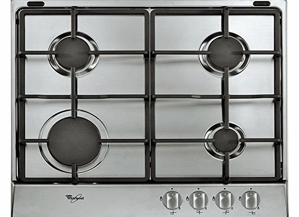 Whirlpool AKR311/IX Gas Hob, 60 cm, Stainless Steel