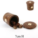 Widdop, Bingham & Co Ltd Wooden Games Set - Dice Shaker and 5 Dice