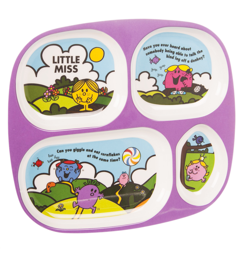 Wild and Wolf Little Miss Melamine Divider Plate