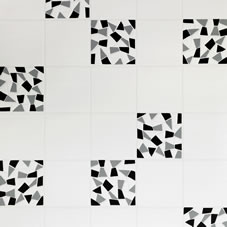 Wilkinson Plus Contour Mosaic Wallpaper Black/Grey 17482