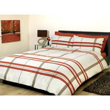 Dinari Duvet Set Orange/Cream Kingsize