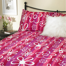 Funky Daisy Duvet Set Pink Single