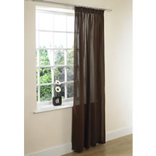 Right Price Hopsack Curtain Chocolate Single