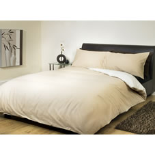 Sleep Duvet Set Reversible Cream/Latte Double