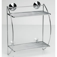 Spin And Secure Shelf Shower D Shape