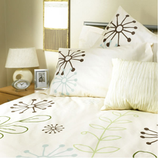 Trail Duvet Set Cream Double