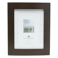 Wilko Photo Frame Maple Dark 8inx6in