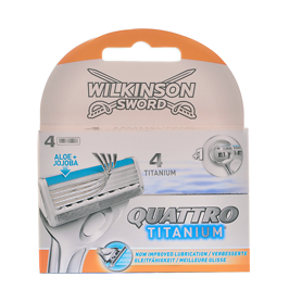 Wilkinson Sword Quattro Titanium Blades x 4