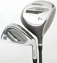 Wilson 2nd Hand Wilson 1200 System 45 Irons (Steel Shafts) & Woods (1-3-5 Graphite Shafts)