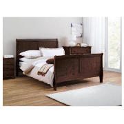 Double Bed, Dark Oak, With Standard