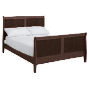 WINDSOR Double Bed Frame, Dark Oak With