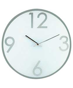 Glass Mirror Wall Clock