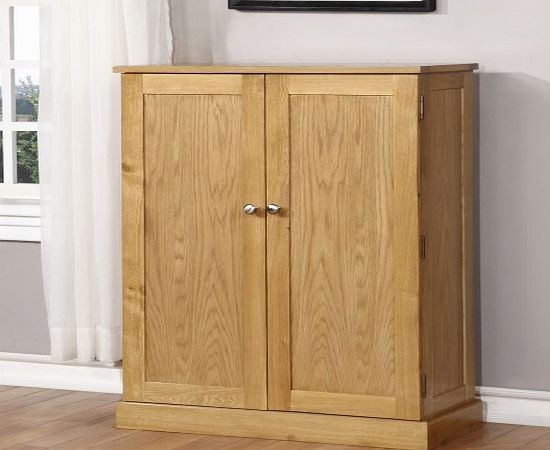 Windsor GRADE A2 -Windsor Solid Oak Shoe Cabinet - 15