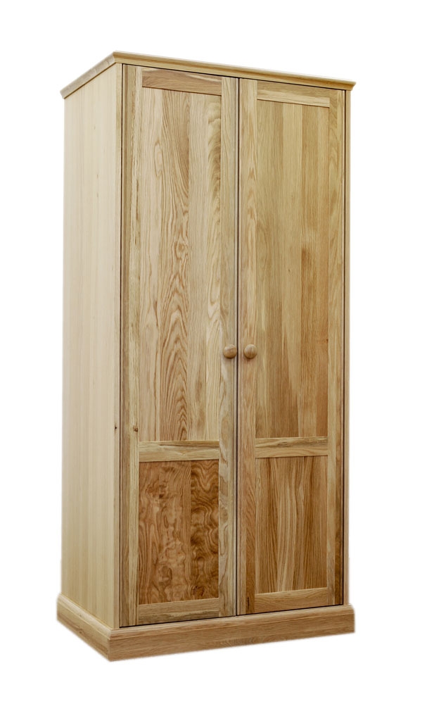 Oak Full Hanging Double Wardrobe