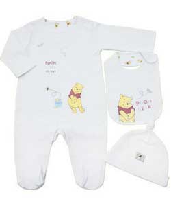 winnie the Pooh 3 Piece Set 0-3 Months