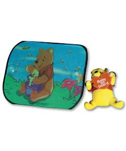 WINNIE THE POOH 3D Plush Baby on Board & Sunshades