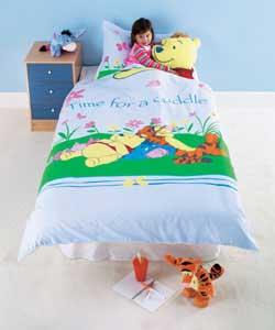 Winnie the Pooh Cuddle Buddie Single Duvet Cover Set