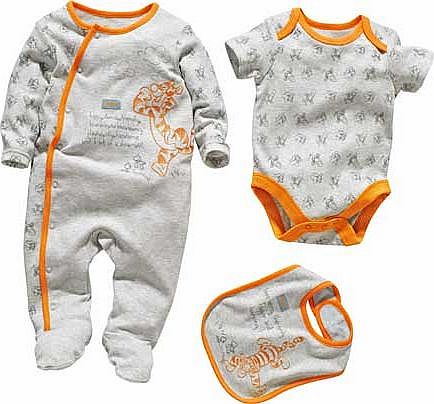 Winnie the Pooh Disney Tigger Baby Boys 3-Piece Set - Newborn