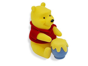 Winnie The Pooh Flock Finish Ring Box - 196090