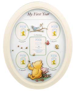 winnie the Pooh My First Year Photo Frame