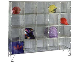 mesh personal effects lockers