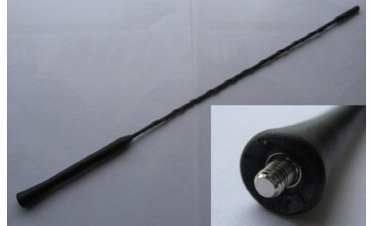 Fiat Punto Black Genuine Replacement AM/FM Aerial Mast Antenna Roof Screw in Type