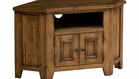 Woburn Reclaimed Pine Corner TV Unit - up to