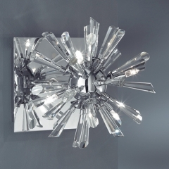 Alaska Chrome and Glass Wall Light