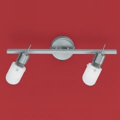 Leon Nickel Twin Spot Bar Wall Light