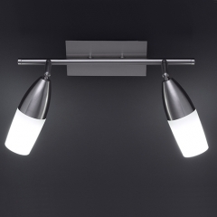 Wofi Lighting New Jersey Low Energy Nickel Double Wall Light