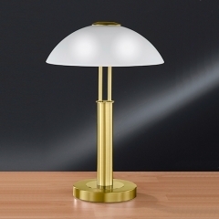 Wofi Lighting Prescot Low Energy Brass Matt Table Light