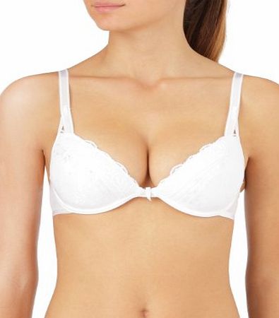 Wonderbra Chic Lace Bra Push-Up Womens Bra White 34D