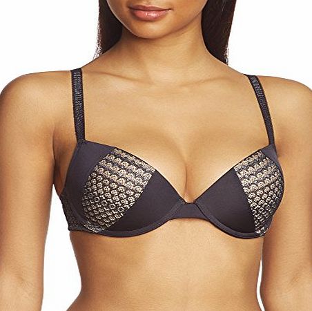 Wonderbra  Womens Glam Push-Up BH 8630 Push-Up Plain Everyday Bra, Black (Multi-Black 1150), 34C (Manufacturer size: 75 C)