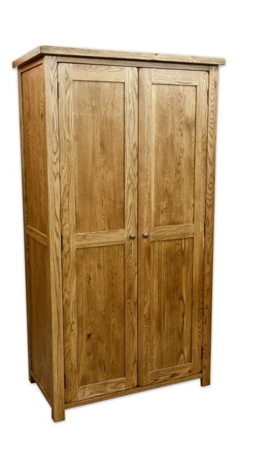 Solid Oak Double Wardrobe