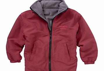 Woodhill School Unisex Reversible Coat, Maroon