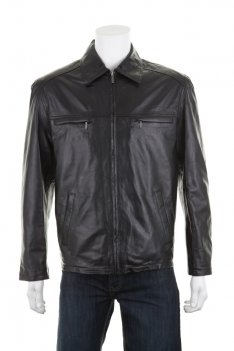 Leather Harrington Jacket