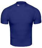 Woodworm Under Armour Coldgear Mock Short Sleeve Royal S