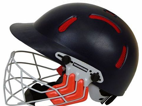 Woodworm  CRICKET TOUGH NUT CRICKET HELMET BOYS RED/BLUE