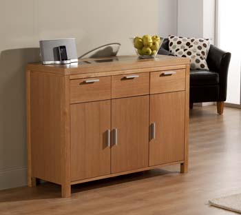 Conrad 3 Door 3 Drawer Sideboard in Oak