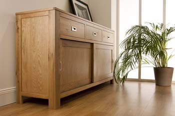 Octavia Sliding 2 Door 3 Drawer Sideboard in