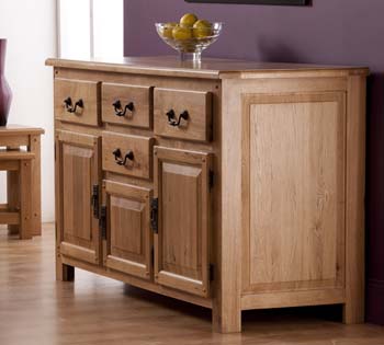 Otley 2 Door 3 Drawer Sideboard in American Oak