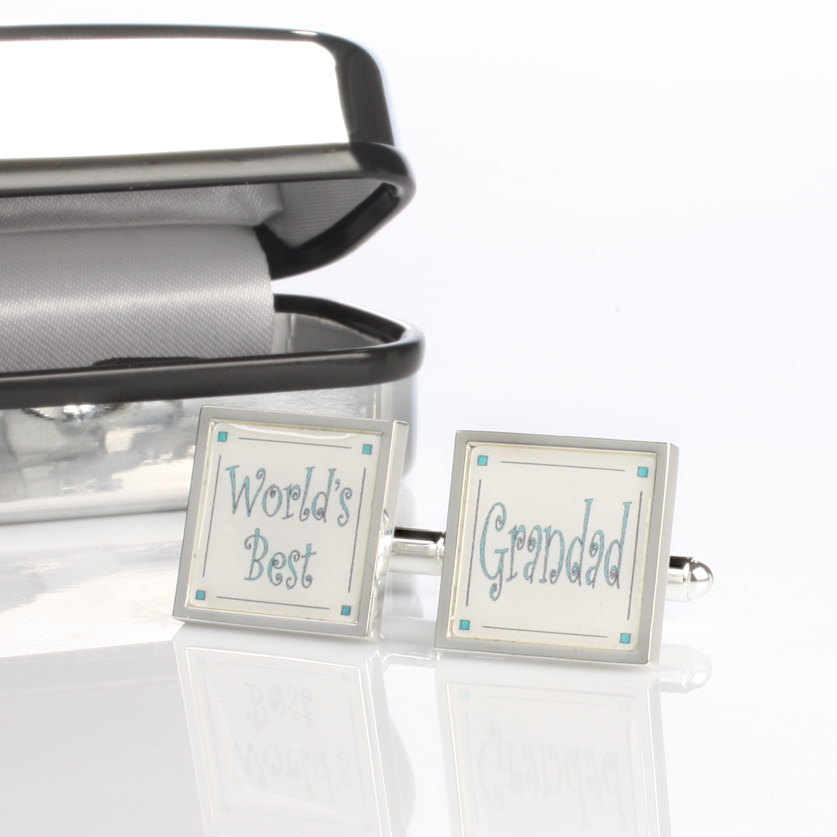 Worlds Best Grandad Cufflinks With Personalised